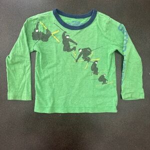 Crewcuts Green Long-Sleeve t-shirt - Size 3T